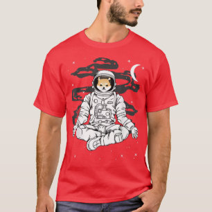 Astronaut Yoga Dogelon Mars ELON Coin To The Moon  T-Shirt