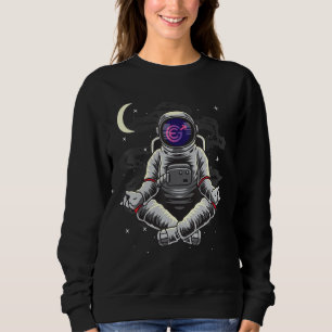 Astronaut Yoga Evergrow Egc Coin To The Moon Crypt Sweatshirt