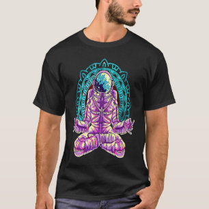 Astronaut Yoga Lotus Pose Meditation Tantra Pilate T-Shirt