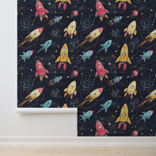 Astronautical-themed wallpaper for sci-fi lovers