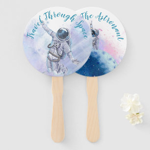 Astronauts and Space Birthday Party Hand Fan