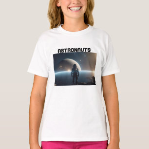 Astronauts floating in the universe T-Shirt