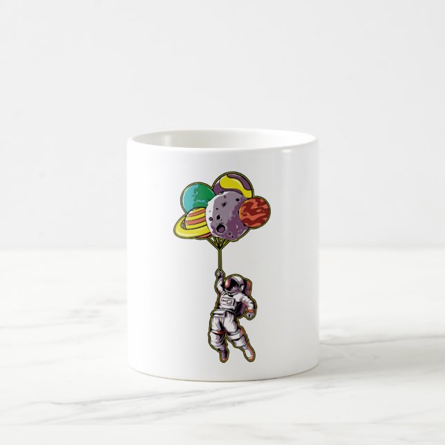 Astronauts fly into Space Coffee Mug (Center)