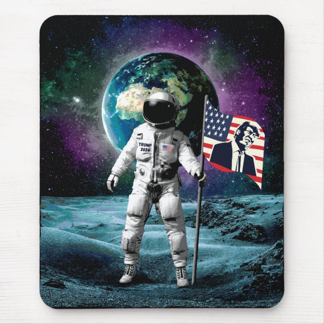 Astronauts for Trump 2024 Invitation Mouse Mat (Front)