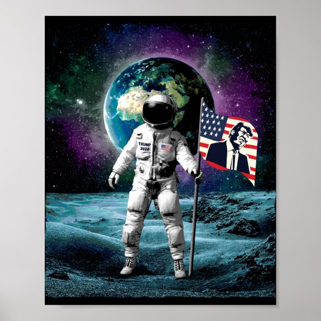 Astronauts for Trump 2024 Invitation Poster (Front)