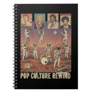Astronauts Honouring 70s & 80s Pop Legends on Mars Notebook