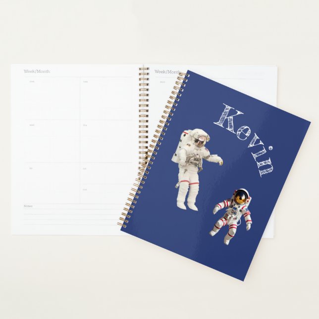 Astronauts in Space Monogram Name Planner (Display)