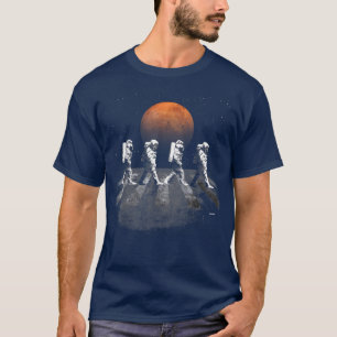 Astronauts in Walking in Space Occupy Mars  T-Shirt