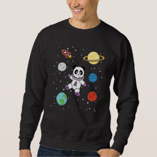 Astronauts Pandas Planet Earth Space Sweatshirt