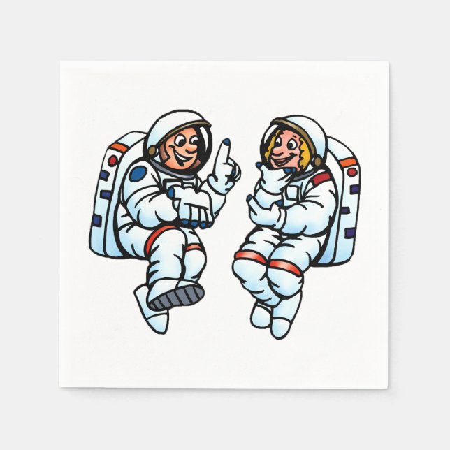 Astronauts Paper Napkins (Front)