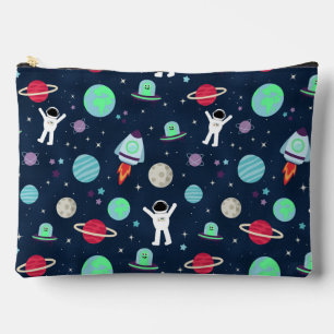 Astronauts Planets Rockets and Aliens Accessory Pouch