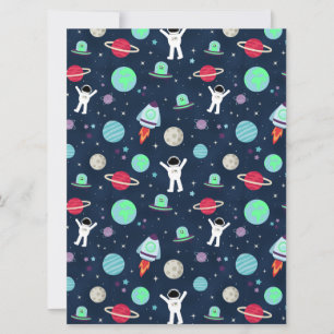 Astronauts Planets Rockets and Aliens Save The Date