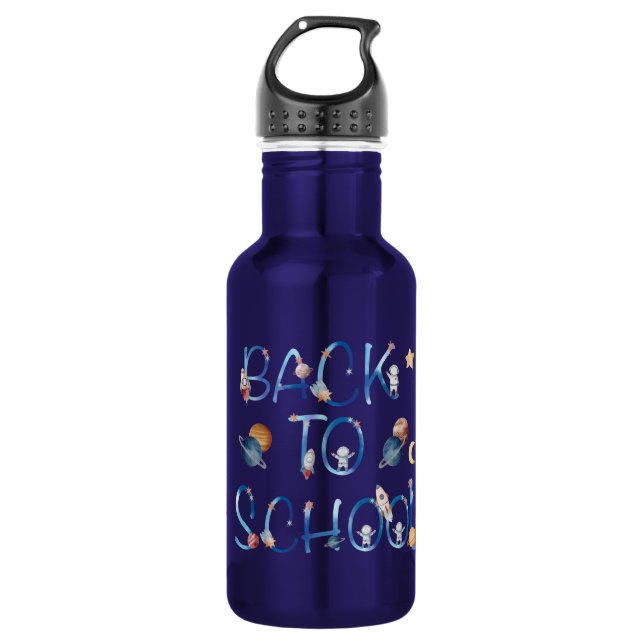 Astronauts Planets Space, Back To School  532 Ml Water Bottle (Front)