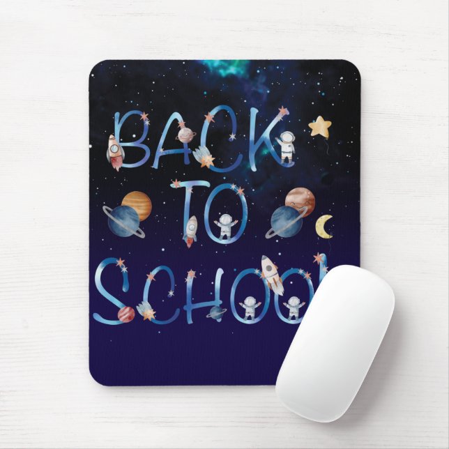 Astronauts Planets Space,back to school Mouse Mat (With Mouse)
