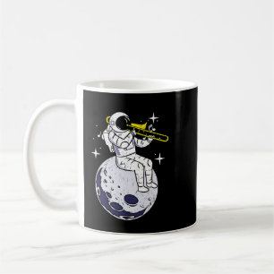 Astronauts Playing Trombone Vintage Coffee Mug