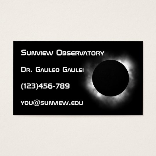 Astronomer business card template