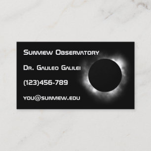 Astronomer business card template