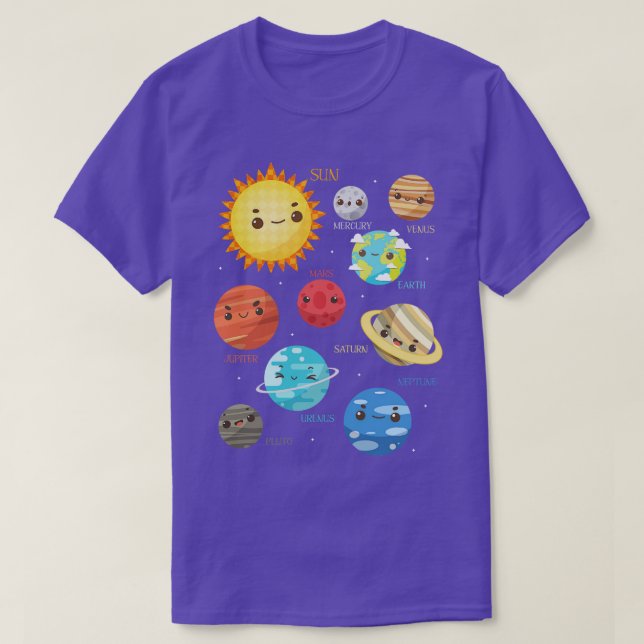 Astronomer Planets Cute Astronomer T-Shirt (Design Front)