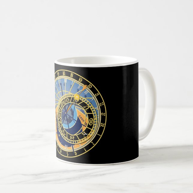 Astronomical Clock Astrology Star Constellation Coffee Mug (Front Right)