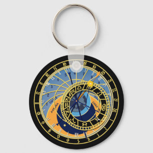 Astronomical Clock Astrology Star Constellation Key Ring