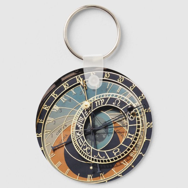 Astronomical Clock In Prague Key Ring (Front)
