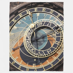 Astronomical Clock In Praque Fleece Blanket