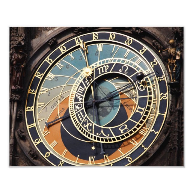Astronomical Clock In Praque Photo Print (Front)