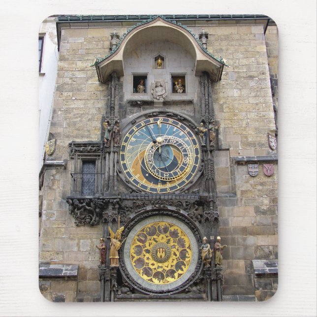 Astronomical Clock or Prague Orloj Mouse Mat (Front)