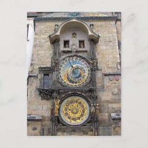 Astronomical Clock or Prague Orloj Postcard