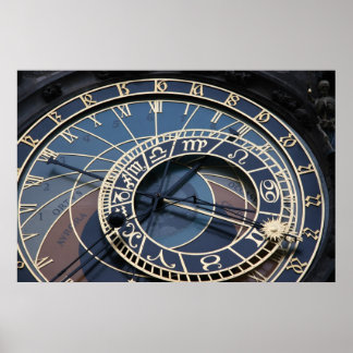 Astronomical clock poster