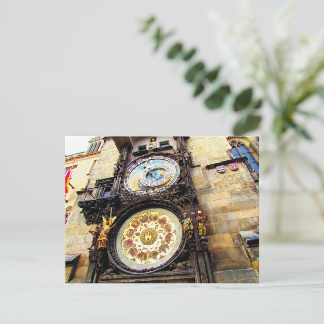Astronomical Clock Prague Holiday Postcard (Standing Front)