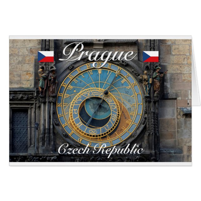 Astronomical clock Prague Orlog Czech Republic (Front Horizontal)
