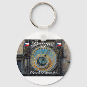 Astronomical clock Prague Orlog Czech Republic Key Ring