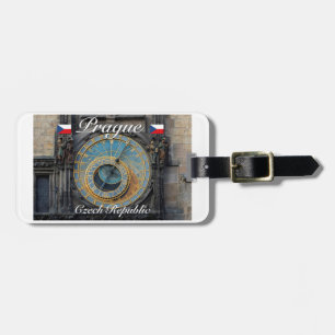 Astronomical clock Prague Orlog Czech Republic Luggage Tag