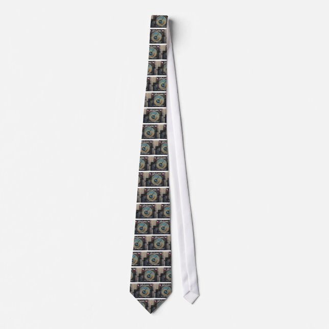 Astronomical clock Prague Orlog Czech Republic Tie (Front)