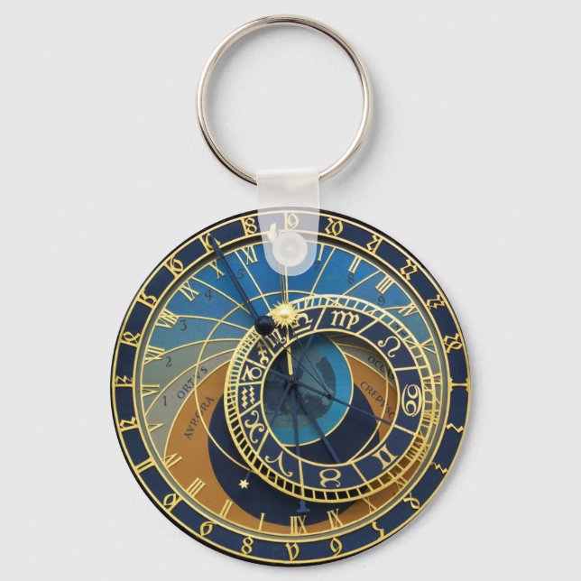 Astronomical Clock-Prague Orloj Key Ring (Front)