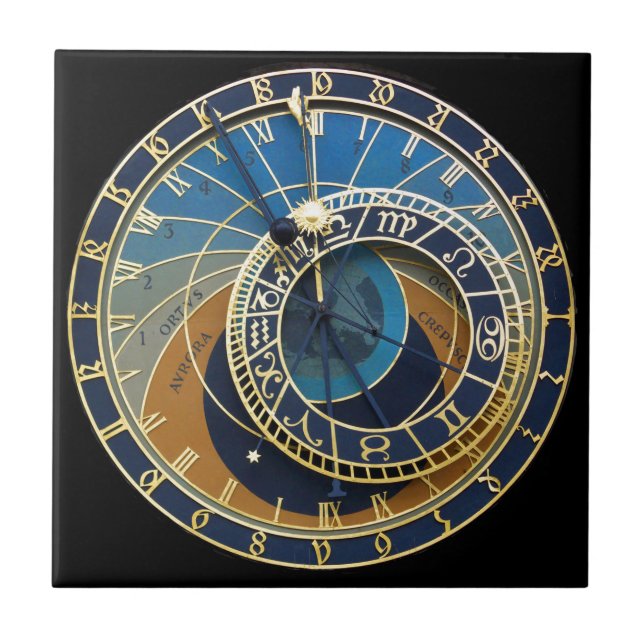 Astronomical Clock-Prague Orloj Tile (Front)
