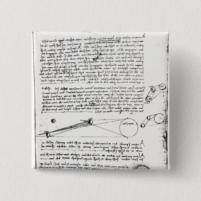 Astronomical diagrams 15 cm square badge (Front)