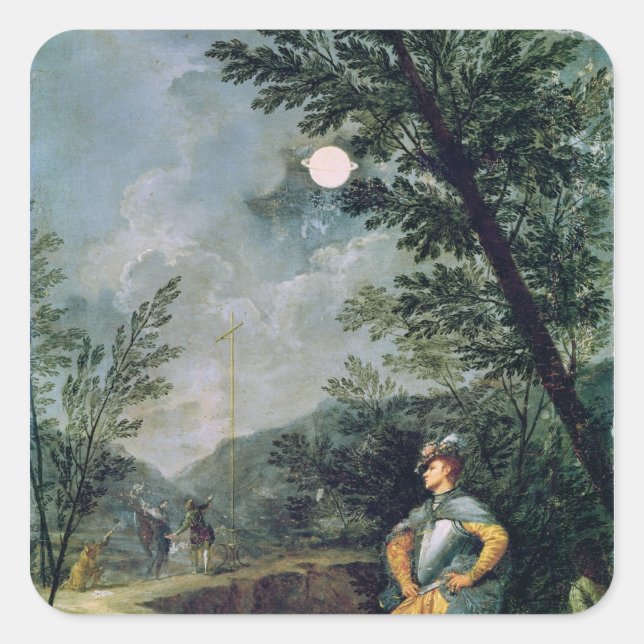 Astronomical Observations Square Sticker (Front)