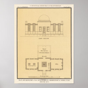Astronomical observatory, Ogden, Utah Poster