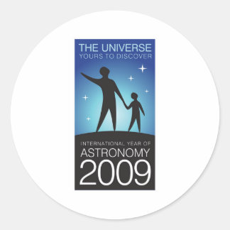 Astronomy 2009 classic round sticker