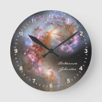 Astronomy & Antennae Galaxies Clock, Hubble