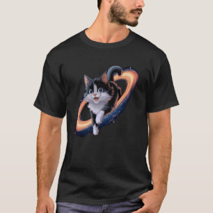 Astronomy Astrophysics Space Scientist Kitten Cat  T-Shirt