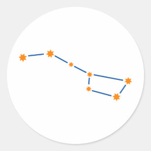 astronomy-bear-great-2 classic round sticker