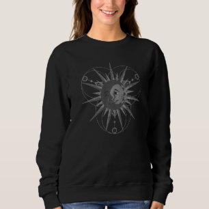 Astronomy Bohemian Aesthetic Crescent Moon Sun Ast Sweatshirt