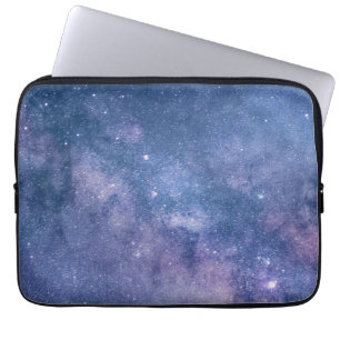 Astronomy comos blue purple violet sky stars laptop sleeve