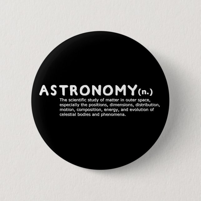 Astronomy definition button (Front)