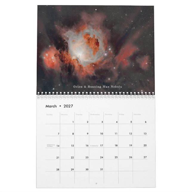 Astronomy Edition Calendar (Mar 2027)