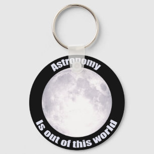 Astronomy Full Moon Key Ring