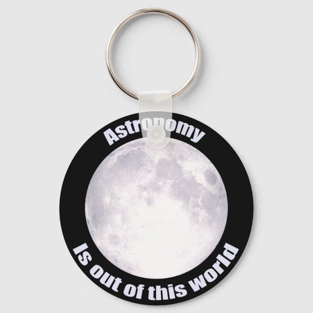 Astronomy Full Moon Key Ring (Front)